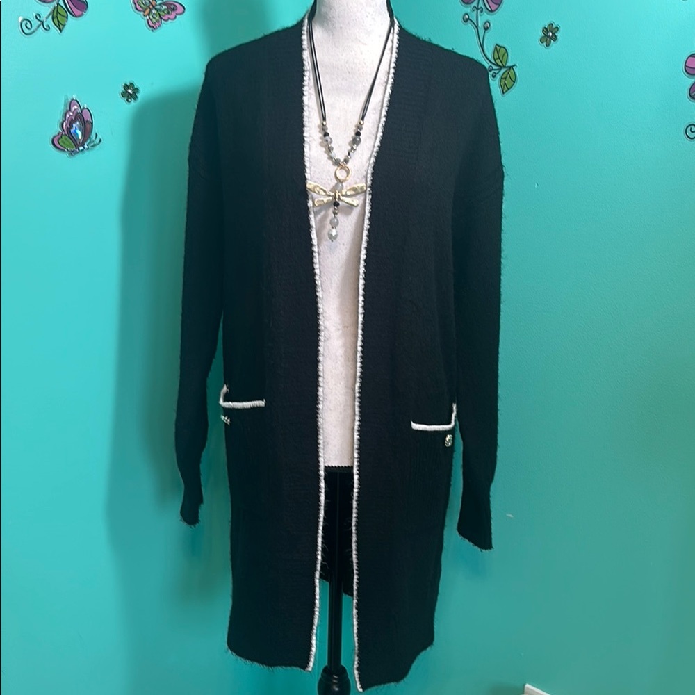 Ellen Tracy Open-Front Cardigan Sweater